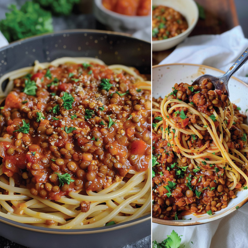 Vegan Lentil Bolognese