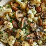 Air-fryer Roasted Cauliflower and Mushrooms!