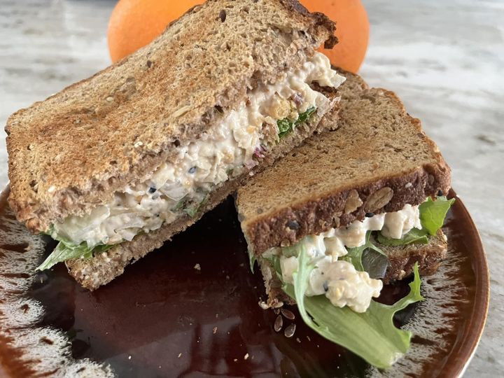 Vegan Chickpea “Chick-un” Salad Sandwich