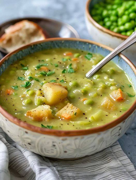 Creamy Vegan Pea Soup Recipe