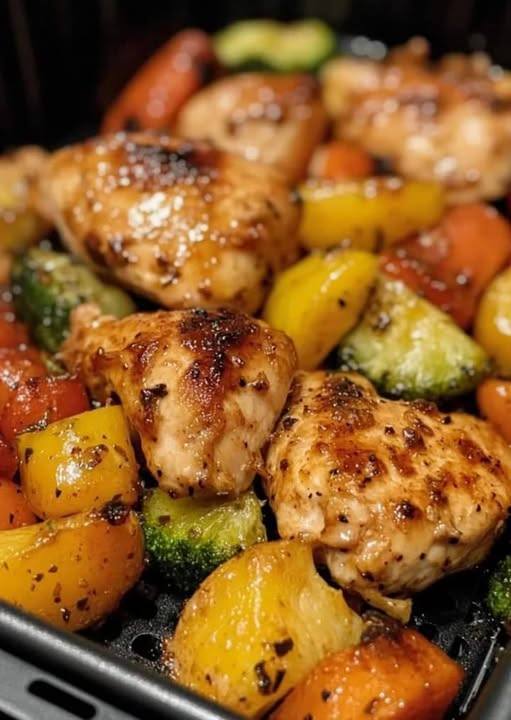 Air Fryer Chicken and Vegetables Recipe