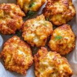 Air Fryer Cheesy Cauliflower Fritters
