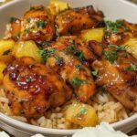 Air Fryer Chicken and Pineapple Rice Recipe