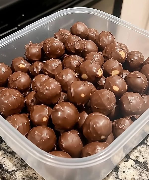 No bake chocolate peanut butter balls