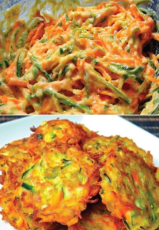 Crispy Vegan Zucchini and Carrot Fritters