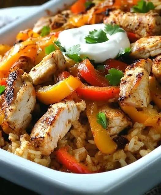 Fajita Chicken Casserole Recipe