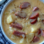 KETO KIELBASA SOUP WITH CAULIFLOWER