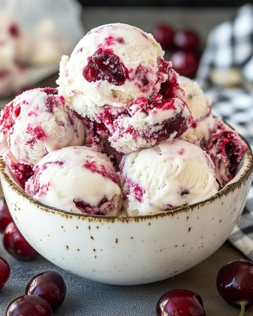 Cherry Vanilla Ice Cream