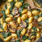 Creamy Vegan Mushroom & Spinach Gnocchi