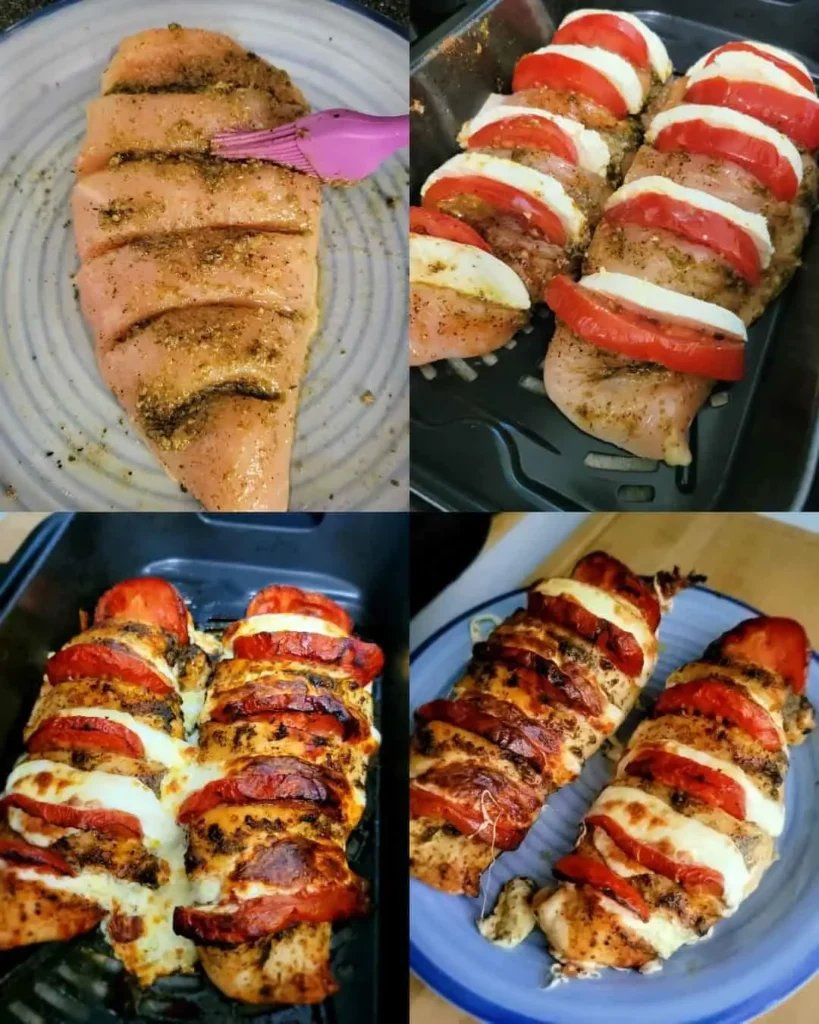 Air Fryer Caprese Chicken – Juicy, Cheesy, & Ready in 15 Minutes!